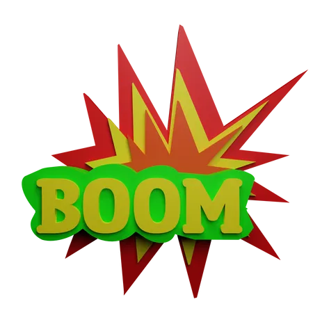 Boom  3D Sticker