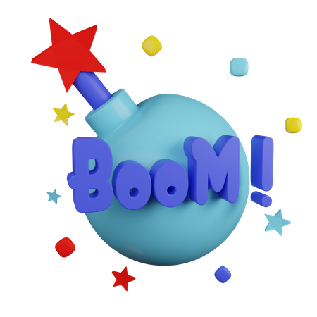 Boom  3D Sticker