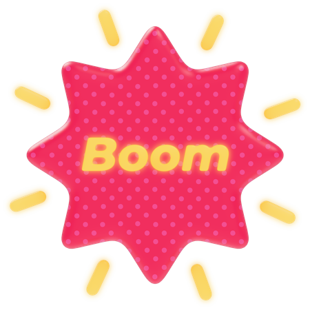 Boom  3D Sticker