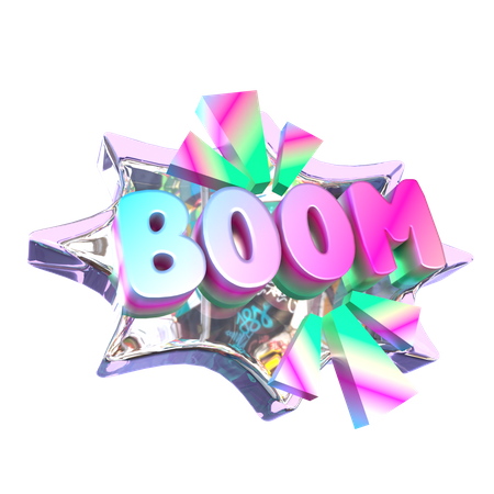 Boom  3D Sticker