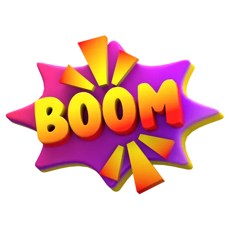 Boom  3D Sticker