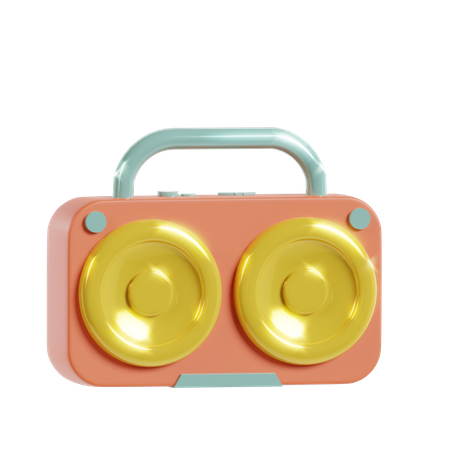 Boom Box  3D Icon