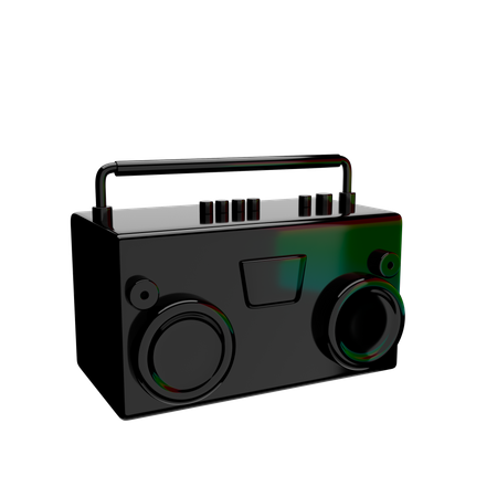 Caja de sonido  3D Icon