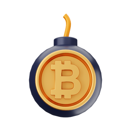 Boom do bitcoin  3D Icon