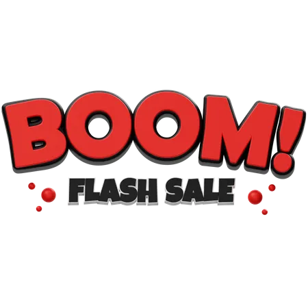 Boom Flash Sale  3D Icon