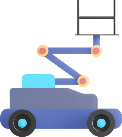 Boom lift  3D Illustration