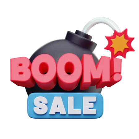 Boom Sale  3D Icon
