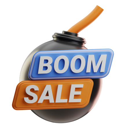 Boom Sale  3D Icon