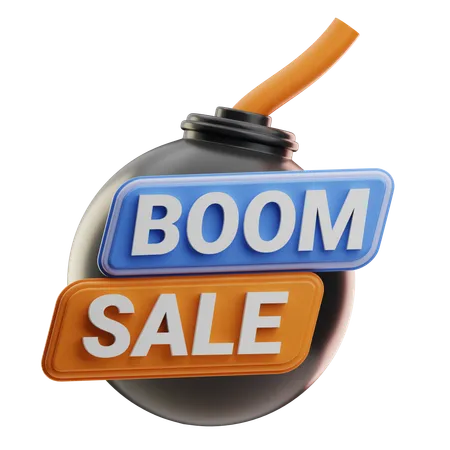 Boom Sale  3D Icon