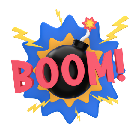 Boom Sticker  3D Sticker