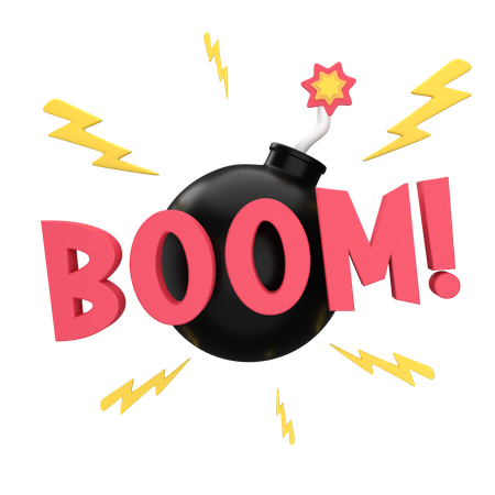 Boom Sticker  3D Sticker