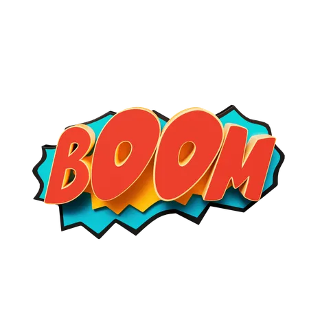 Boom Sticker  3D Sticker