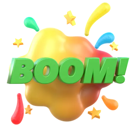 Boom Sticker  3D Sticker