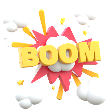 Boom Sticker  3D Sticker