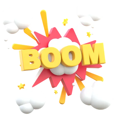 Boom Sticker  3D Sticker