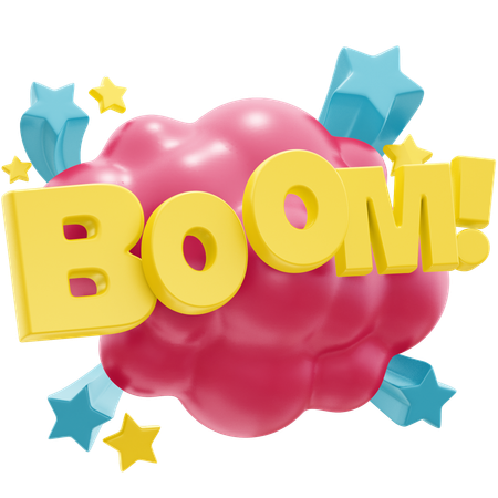 Boom Sticker  3D Icon