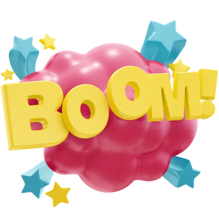 Boom Sticker  3D Icon