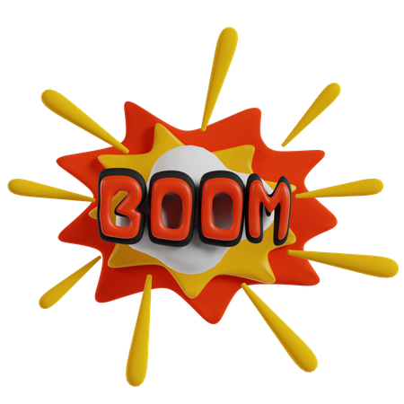 Boom Sticker  3D Icon