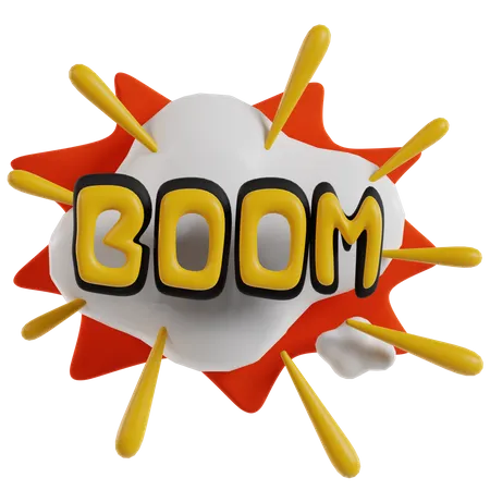 Boom Sticker  3D Icon