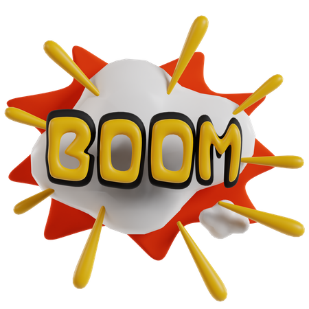 Boom Sticker  3D Icon
