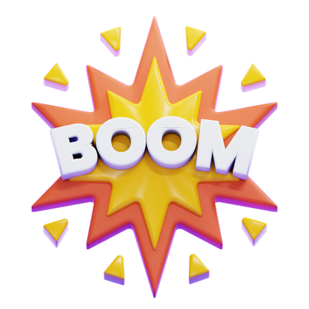 BOOM TEXT  3D Icon