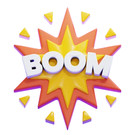 BOOM TEXT  3D Icon