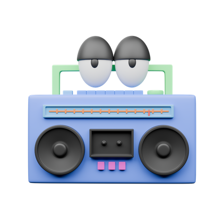 ラジカセ  3D Icon