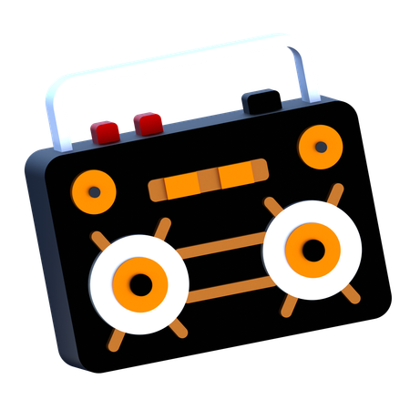 ラジカセ  3D Icon