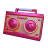boombox 3d logo