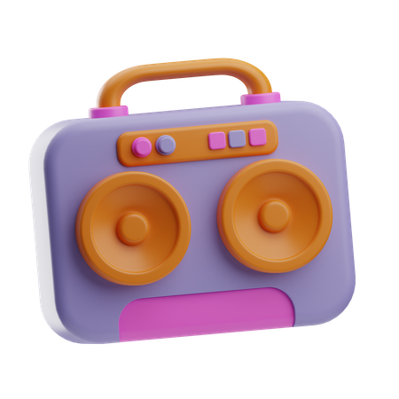 Radiocasete  3D Icon