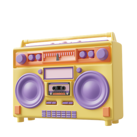 Boombox Retro  3D Icon