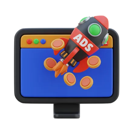 Boost Ads  3D Icon