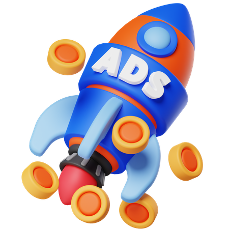 Boost Ads  3D Icon