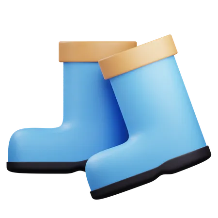 3 D Boots Illustration With Transparent Background 3D Icon