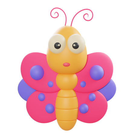 Borboleta  3D Icon