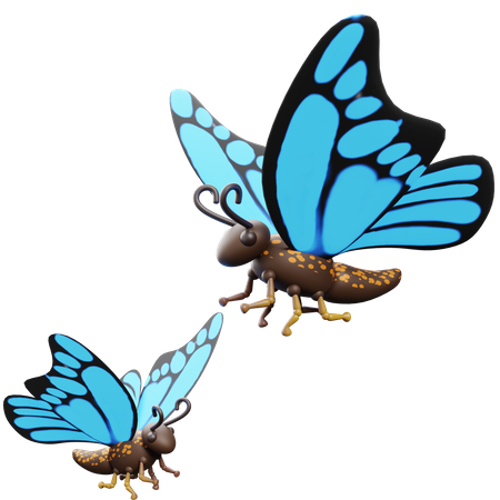 Borboleta  3D Icon