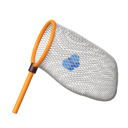 Icone Butterfly Net 3 D Perfeito Para Design De Primavera 3D Icon