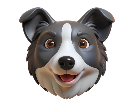 Border Collie  3D Icon
