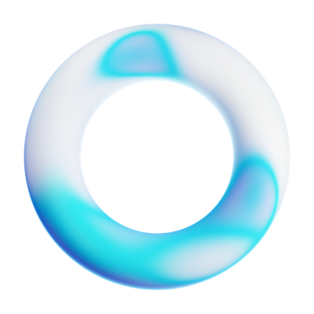 Bordure de cercle gonflée à l'avant  3D Icon