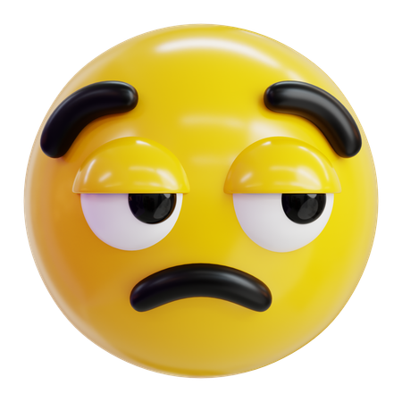 Bored Emoji  3D Icon