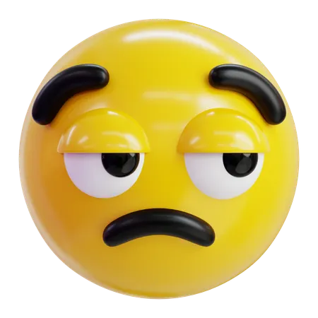 Bored Emoji  3D Icon