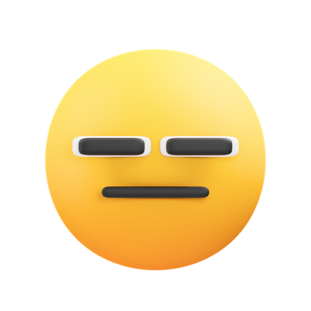 Bored emoji  3D Icon