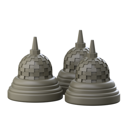 Borobudur Temple  3D Icon