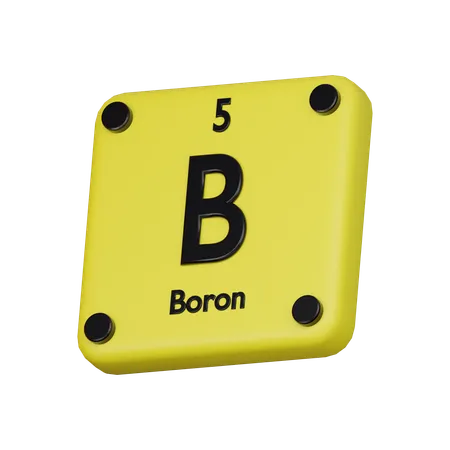 Boron Element 3 D Icon 3D Icon