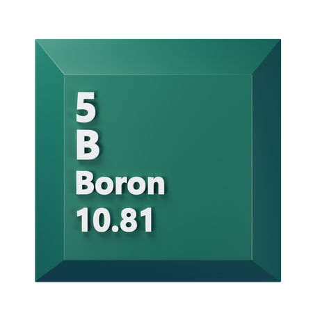 Boron  3D Icon