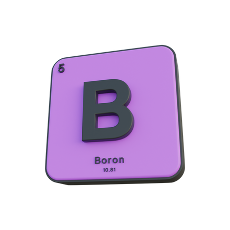 Boron  3D Illustration