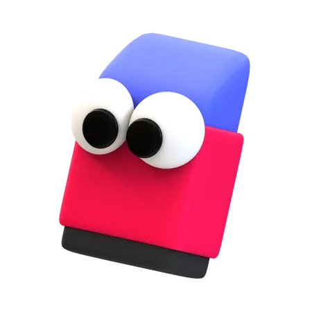 Borrador de dibujos animados  3D Icon