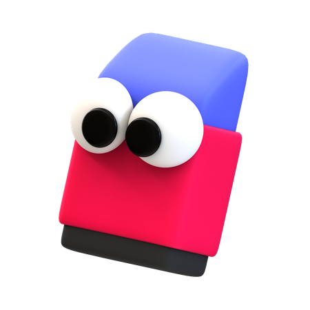 Borrador de dibujos animados  3D Icon