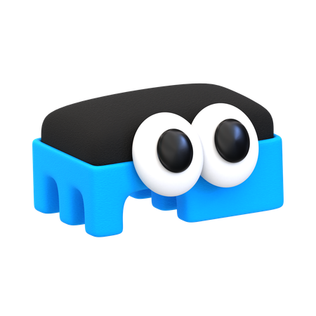 Borrador de pizarra blanca Cartoo  3D Icon