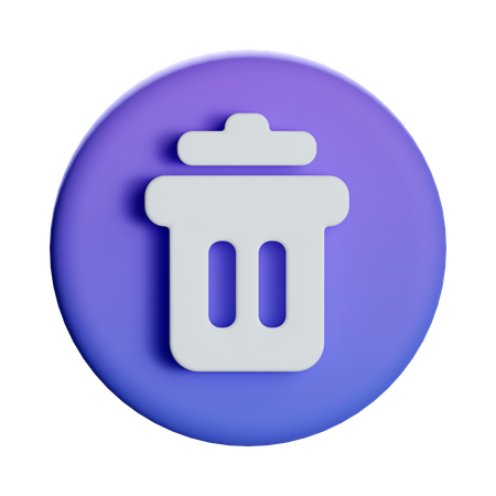 Borrar  3D Icon